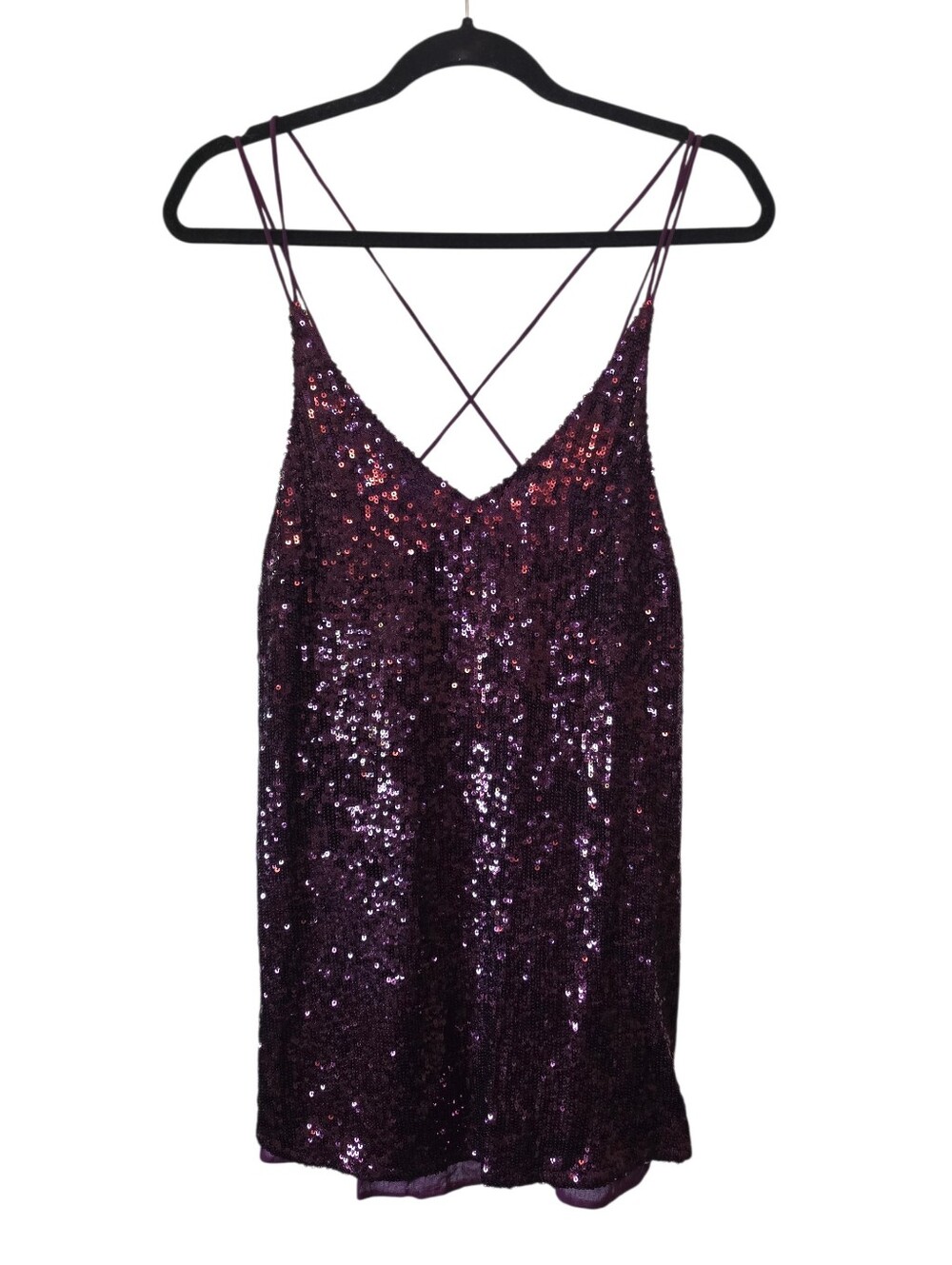 Free People Cecily Sweetheart Fit & Flare Mini Slip Dress Burgundy, Small